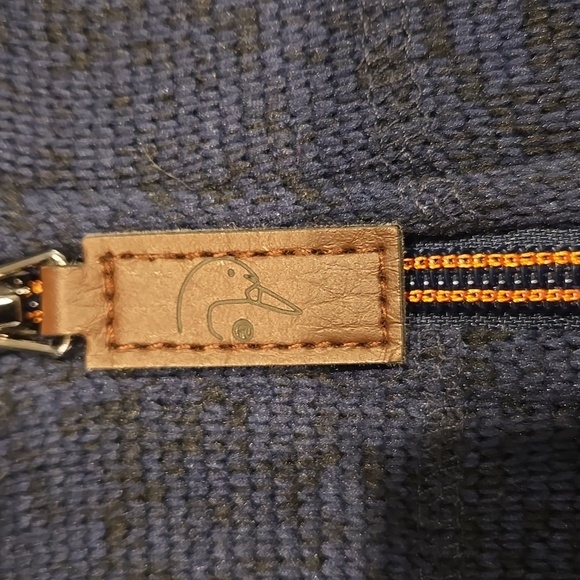 DUCKS UNLIMITED FLEECE 1/4 ZIP SHERPA COLLAR PULLOVER. BLUE. SIZE X-LARGE. - Picture 5 of 11